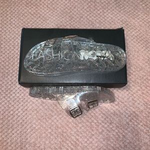 Translucent glitter slides